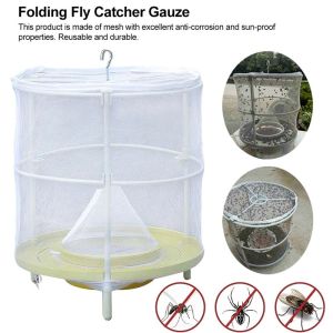 Effective Wasp Trap Kill fly Fruit Fly Killer Reusable Flytrap Hanging Net Home Yard Fly-catching Device Garden Supply TNT