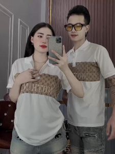 Áo thun nam cổ trụ tay ngắn in chất vải cotton co giãn 4 chiều thấm hút mồ hôi mẫu mới hàng cao cấp K_N LUXURY