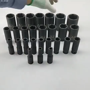 ISKU Mata Shock Extention Impact Socket 1/2" 8-41mm Socket Panjang/Pendek Sock Baja Karbon Tinggi