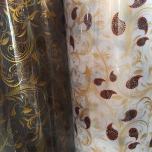 Fiber Pagar Plastik Elegan motif BATIK /Biru /Putih /Hitam Harga (L100x P50) tahan panas
