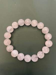 AAA Tourmalinated Quartz 7-13mm Round Beads Bracelet 100% Real Crystal