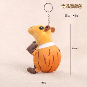 Đồ Chơi Búp Bê Bằng Vải PP Mềm Mại Phát Âm Và Phát Sáng Hình Người Cầm Cây Gỗ Hình Cá Mập Cho Trẻ Em Từ 3 Tuổi Trở Lên