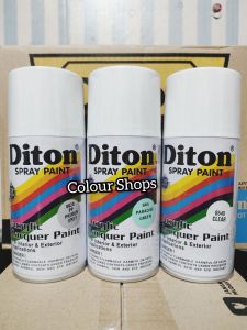 Pilok Cat Diton Paket Lengkap 3 Kaleng 300cc Paradise Green 845 Paraduse Green 845 Primer Grey 8020 Clear Glossy 8540