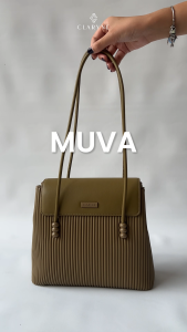 Claryne MUVA Totebag Tas Bahu Wanita Shoulder Bag dengan Desain Rapi dan Tali Pengikat Menarik
