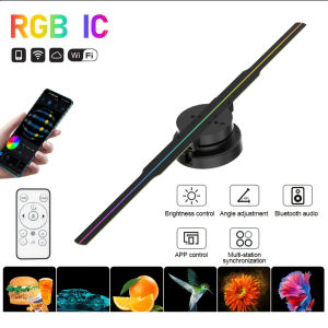 3D Holographic Projection Fan 42CM Advertising Space Suitable For Shops Bars Parties Christmas High-Definition Holographic Proje