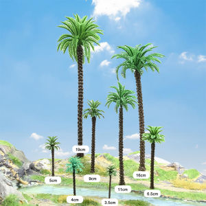 JIMUWU | DIY Building Sand Table Materials Landscape Model Greenery Accessories Beach Tree Coconut Tree Models