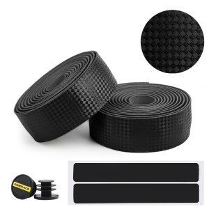 Bike Handlebar Tape PU+EVA Leather Anti-slip Shockproof Bar Wraps Fixing Straps Road Cycling Handlebar Tapes Bicycle Accessories