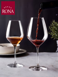 Original RONA Crystal Glass Highball Wine Glasses White Grape Champagne Cups European Style 301mL-400mL Non-Handmade