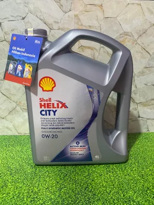 Oli Mesin Shell Helix City 0W-20 (4L) original / oli mobil shell helix hx city 0w20 0w 20 4 liter