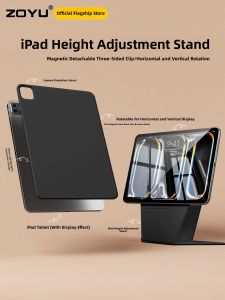 zoyu | Ultra-Thin Magnetic Absorption iPad Pro Case Air7 Air65 Mini76 Rotatable Stand Three-Face Clip Full Split 10th Gen Apple iPad Protection Cover