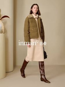 INMAN | Áo Khoác Ngắn Dày Len Cừu Vải Corduroy