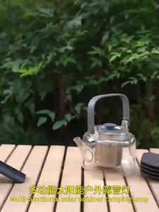 ESMARTER | Solar Powered Camping Lantern Extendable Foldable High Lumen Strobe Light Outdoor Emergency Handheld Illuminat