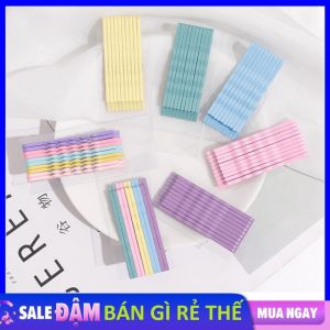 SET 10 Kẹp Tóc - Kẹp Tăm - Kẹp Xỉa Nhiều Màu Đơn Giản Xinh Xắn Thời Trang Dễ Thương - Ghim Tóc Gim Tăm Cài Tóc Nhiều Màu Dễ Thương - Kẹp Tăm Cầu Vồng Nhiều Màu Sắc Vỉ 10 Chiếc