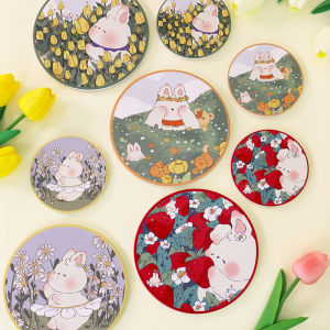 กล่องทุกชิ้น รองแก้ว ลายกระต่าย รองหม้อ แผ่นหิน แผ่นหินรองหม้อ