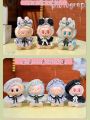 Labubu Kids Clothes Labubu Plush Dolls Party Sitting Posture Vinyl Cloth Dolls Clothes Swap Bubble Pop Kids Fashion Dolls. 