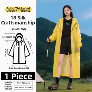 TAODUN | Rainproof Waterproof Raincoat Long