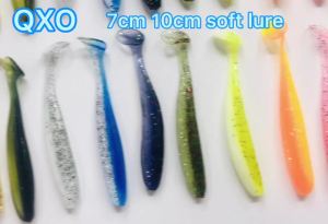QXO 50 Pcs/Lot 7cm 10cm Soft Lure Shad Wobbler Silicone Bait Sea Worm Swimbait Streamer Silicone Lure Spinnerbait Accessories