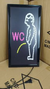 ป้ายไฟLED ห้องน้ำชาย ป้ายไฟหน้าร้าน เม็ดLED เเบบประหยัดไฟ ป้ายไฟอักษร ตกแต่งหน้าร้าน