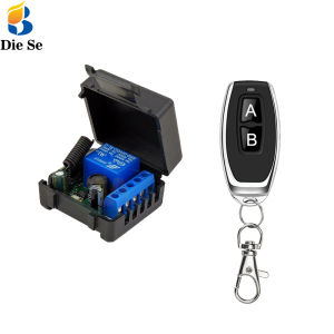 1Ch RF 433Mhz Reciver โหมดรีเลย์ DC 6V-30V สวิตช์ไร้สาย รีโมทคอนโทรล พร้อมปูดูมือ A/B