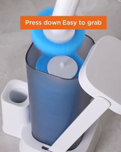 Joybos ® Disposable Toilet Cleaning Brush + Refills Set | Easy Cleaning Toilet Brush Holder Single use Brush Pad by Thehomeshoppe
