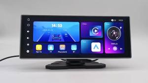 Máy Ghi Hình Hành Trình 4K Di Động Màn Hình Cảm Ứng IPS 11.26 Inch Hỗ Trợ CarPlay/Android Auto Không Dây Camera Kép