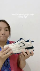 Sepatu Sneakers Olahraga Wanita Casual Biru Abu Sepatukoleksi (221)