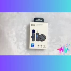 COD KIRIM CEPAT TaffSTUDIO Mic Wireless Clip On Youtuber Vlogging Singing 3.5mm - K35 Pro