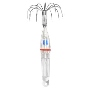 Móc Câu Cá Mực Có Đèn LED Chống Ăn Mòn Làm Bằng Thép Carbon Dễ Sử Dụng Tích Hợp Đèn Dùng Cho Câu Cá Đêm Gói 1-2 Cái