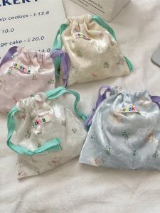 Velvet Drawstring Storage Bag Cartoon Bear Travel Cosmetic Bag Lipstick Change Bag Organizer Bag from China Mainland