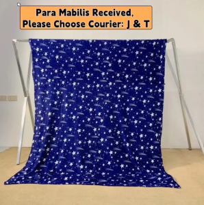 Blue Star Velvet Fleece Blanket 135cm X 200cm