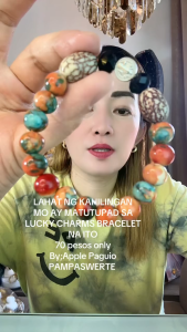 Fengshui Rain Stone with Buto ng Sinukuan and Saint Benedict Bracelet