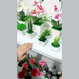 Simulation Bonsai Tree Artificial Potted Plant with Pot for Home Office Coffee Shop Decoration