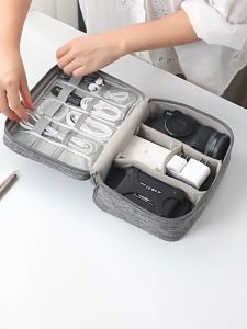 Travel Digital Storage Bag Travel Pouch Portable Waterproof Multifunctional Data Cable Storage Bag Mobile Power Headphone Storage Box