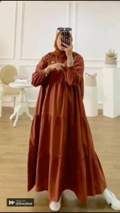 Gamis Kirania Susun Rayon /Dress Susun Perempuan