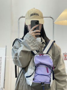 กระเป๋าเป้สะพายหลังเดินป่าสไตล์ย้อนยุคแบบน้ำหนักเบาสำหรับเด็กและเยาวชน กระเป๋าใส่หนังสือแบบน่ารัก กระเป๋าเดินทางแบบลำลอง กระเป๋าสะพายไหล่แบบนิ่ม