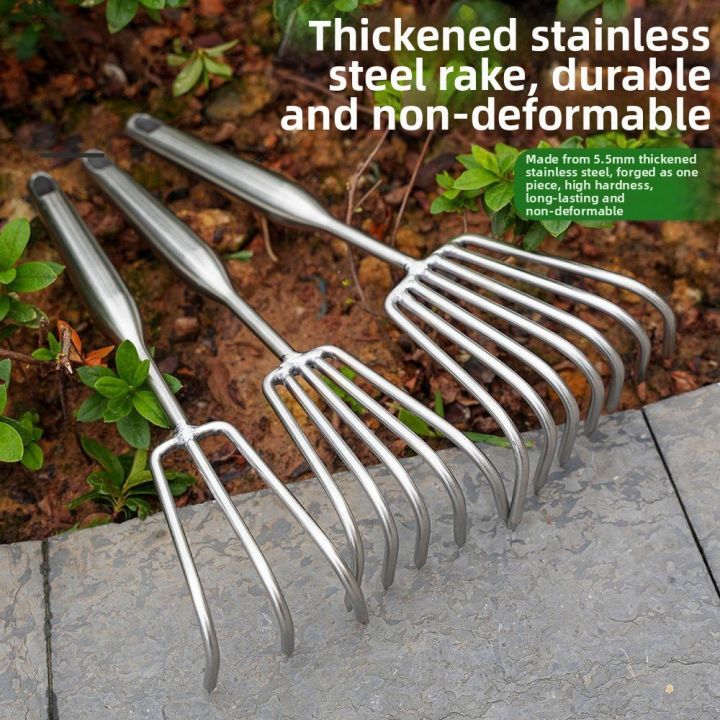 FEIZHUXIANSEN%20%7C%20Stainless%20Steel%20Rake%20for%20Lawn%20Care%20-%20Image%204