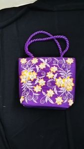 Totebag Motif Bunga Besar Tebal Full Bordir