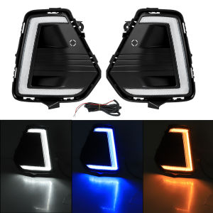 Daylight For Toyota RAV4 2026 Car Led Daytime Running Light Front Bumper Fog Lamp Modification DRL Dynamic Turn Signal Lamp 12V