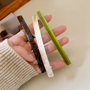 Acetate Hair Clip Long Rectangle Geometric French Clip Hairgrip Elegant Hairpin Barrettes Women Hair Accessories