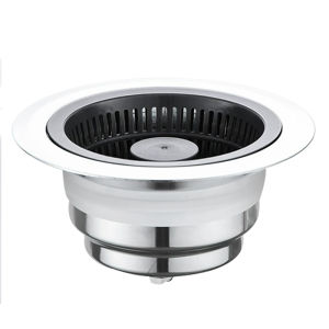 Stainless Steel Sink Sewer Strainer/Kitchen Disposer Plug Drain Filter/Stopper Basket Drainer/Kitchen Waste Hair Catcher Mesh Basket