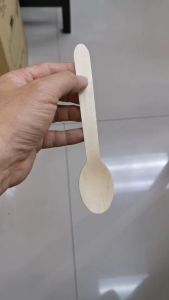 ช้อนไม้ ( 3.2x15.9 ซม. )  ZB-0066 ( แพ็ค 100 ชิ้น )