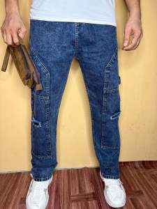 [ L.JD ] Mens Loose fit Ripped Jeans Straight Leg Relaxed fit jeans