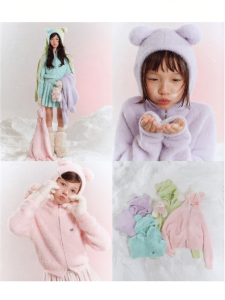 LOVESASAKIDS | Koala Furry Soft and Comfortable Imitation Mink Fur Cardigan Sweater