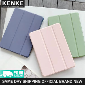 KENKE iPad Case No pencil slot clear case Support Apple Pencil II right side adsorption charging Silicone soft edge Anti-bending PC hard backboard for iPad 5th 6th Air1 Air2 iPad 7th 8th 9th generation 2020 Pro 11 2021 Air 4 Air 5 2022 Mini 6 Smart Case