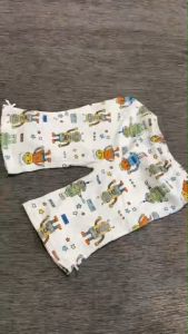 กางเกงขายาวเด็ก 1-2 ปี น้ำหนัก 9-12Kg ปลายขาบาน ขาติดโบว์ ใส่สบาย - 1 ชุด