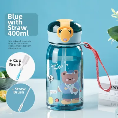 GIANXI | Portable School Water Bottle with Straw