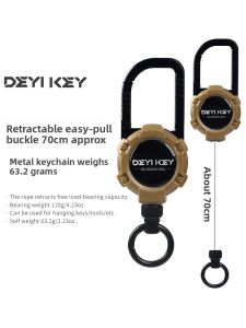 DEYIKEY | Magnetic Extendable Keychain Fishing Lure Hook