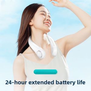 HELLOLEIBOO | Neck Fan Portable Mini USB Charging Bladeless Cooling