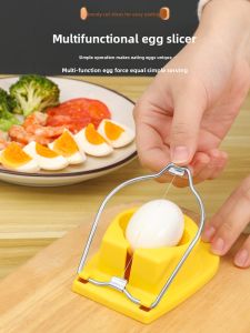 Stainless Steel Egg Slicer Half Cut Multi-Function Egg Peeler for Hard Boiled Eggs Soft Boiled Eggs And Duck Eggs