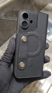 Iphone 16 plus pro max Case Book Magsafe Magic CLASSICAL LXV 2 Slot plus grip leather